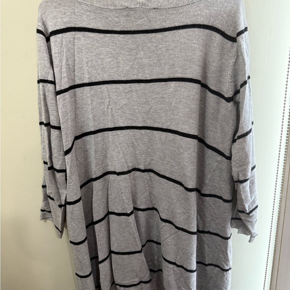 Gray Striped Sweater by Lily Morgan - Picture 3 of 4
